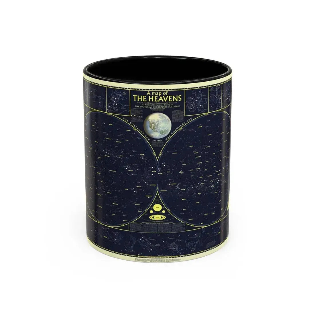 Heavens, The 1 (1957) (Map) Accent Coffee Mug 11oz Black - Go Mug Yourself
