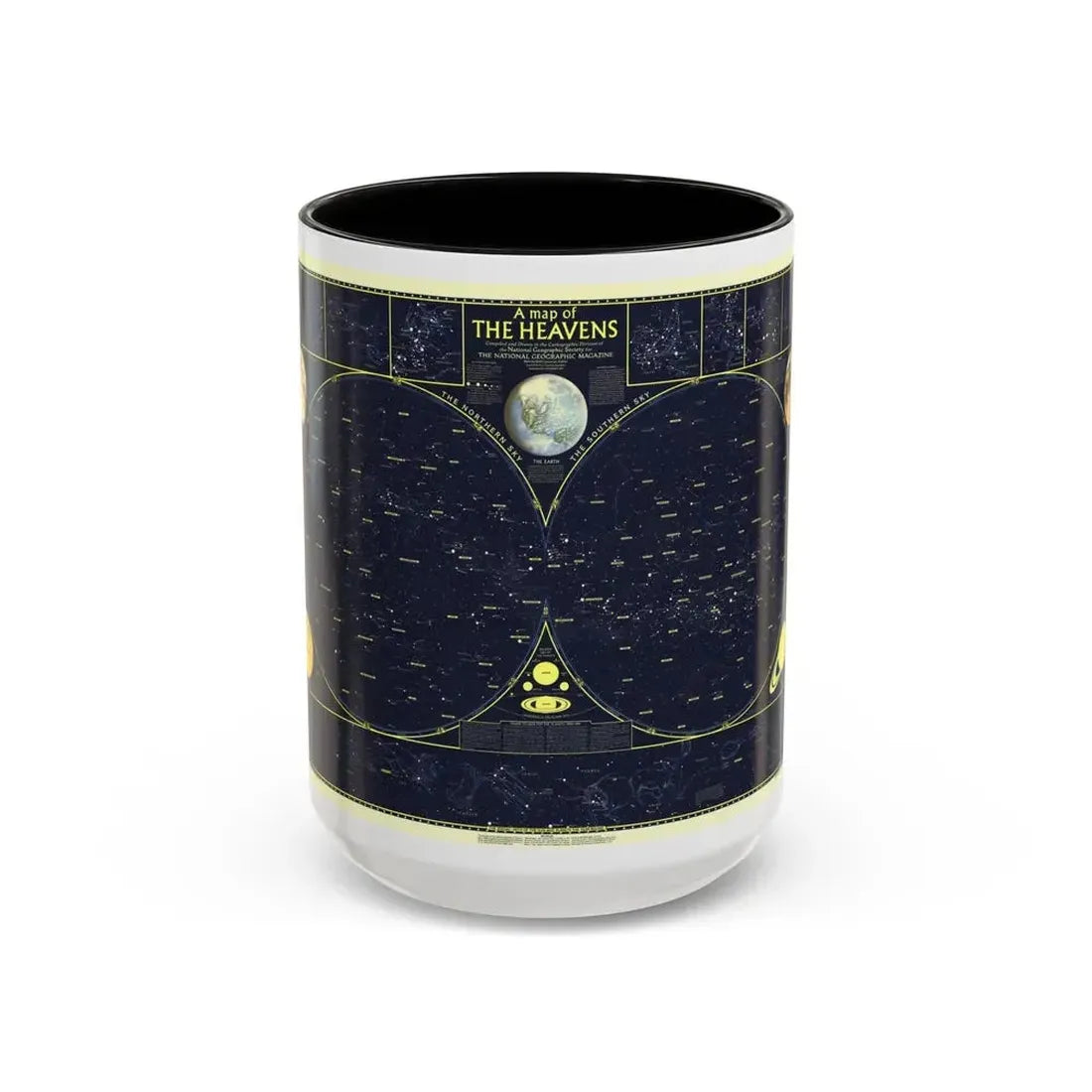Heavens, The 1 (1957) (Map) Accent Coffee Mug 15oz Black - Go Mug Yourself