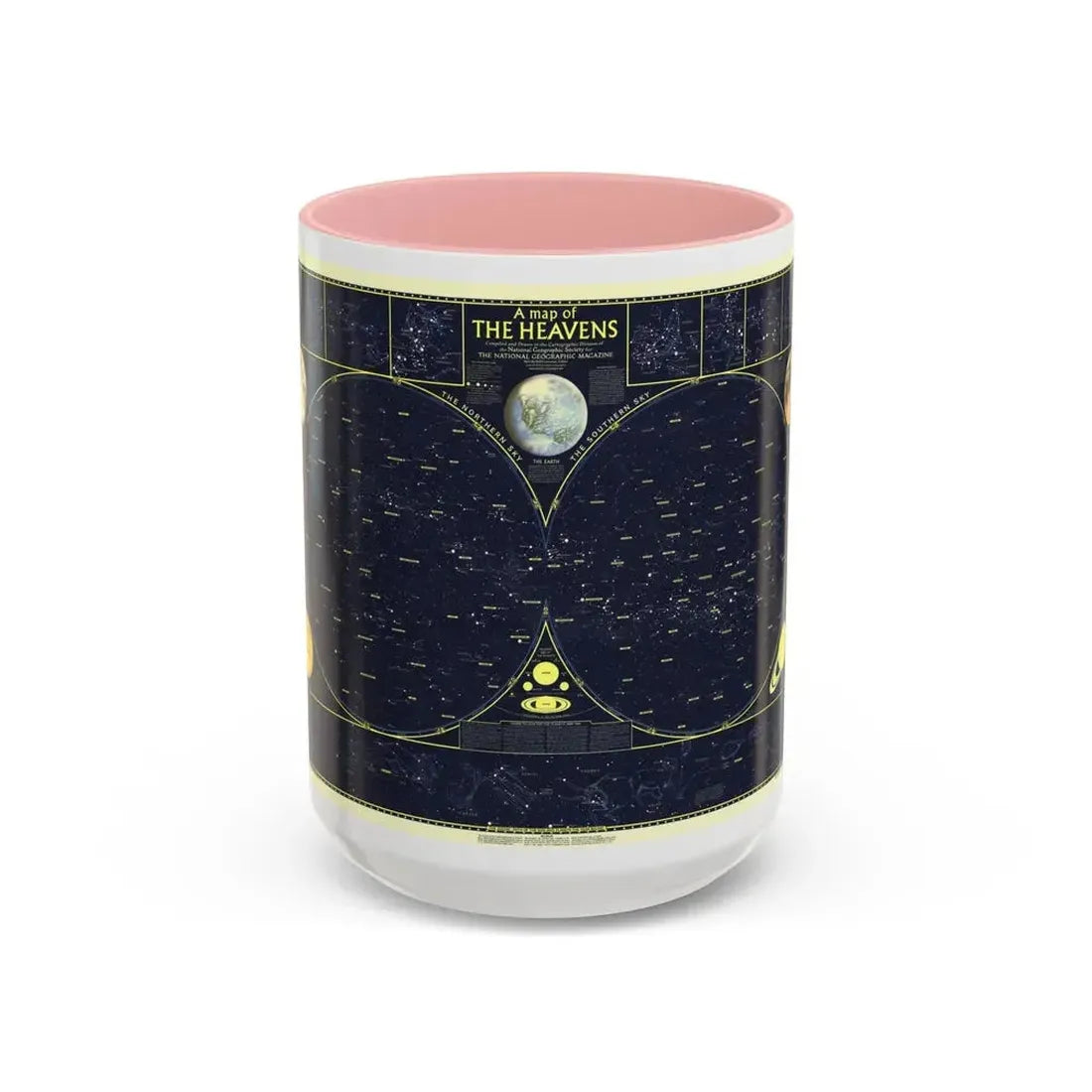 Heavens, The 1 (1957) (Map) Accent Coffee Mug 15oz Pink - Go Mug Yourself