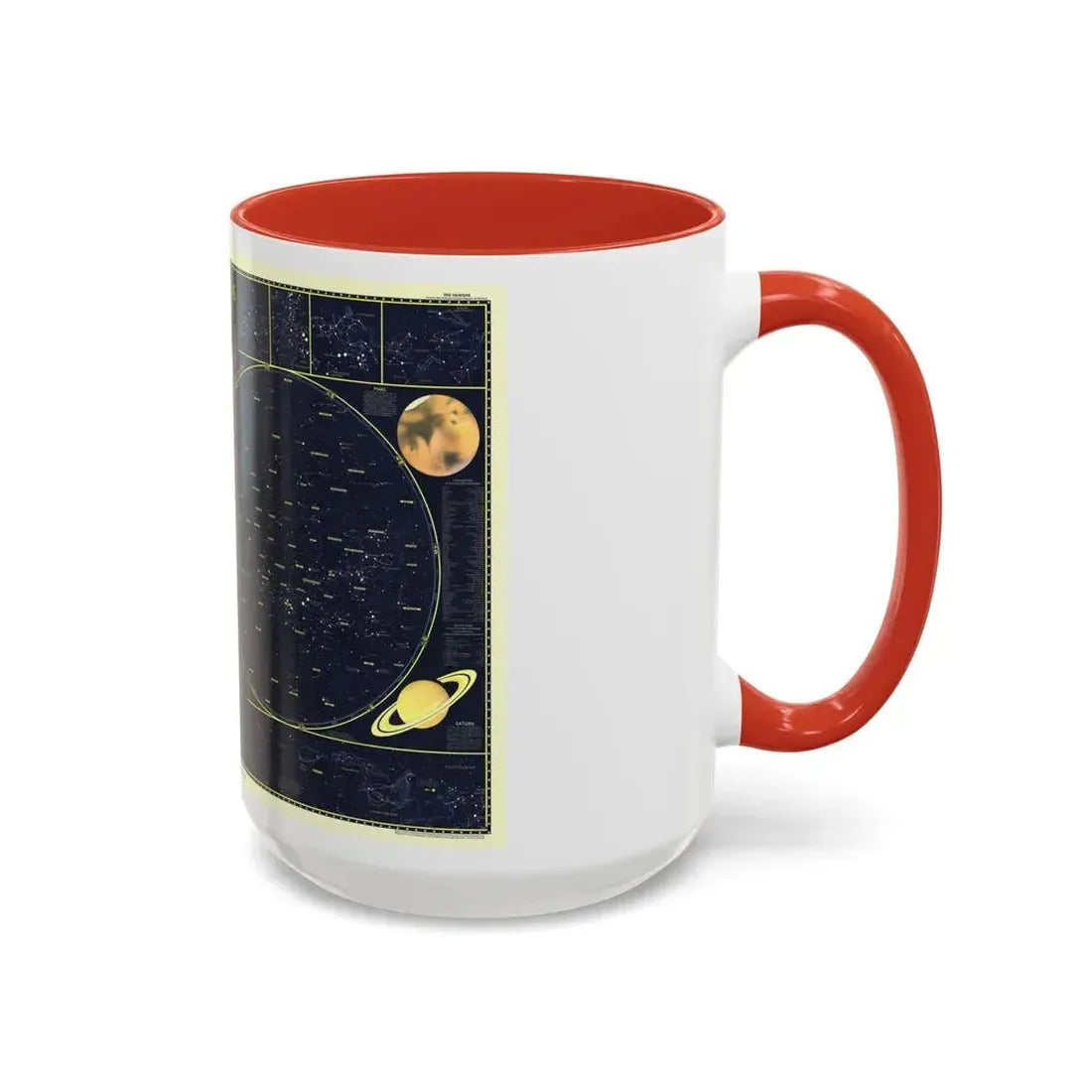 Heavens, The 1 (1957) (Map) Accent Coffee Mug - Go Mug Yourself