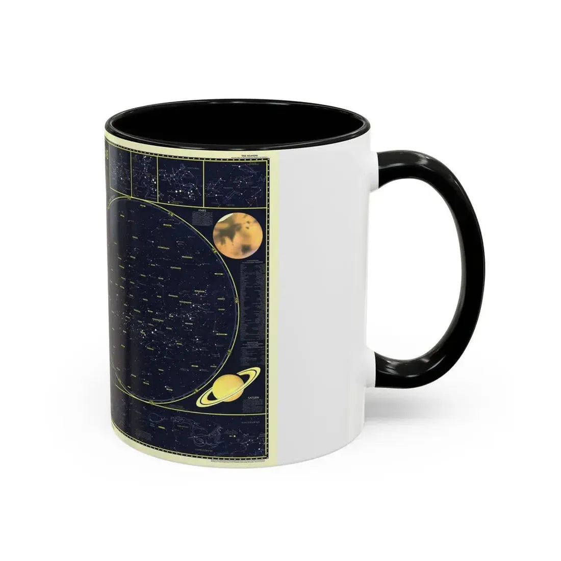 Heavens, The 1 (1957) (Map) Accent Coffee Mug - Go Mug Yourself