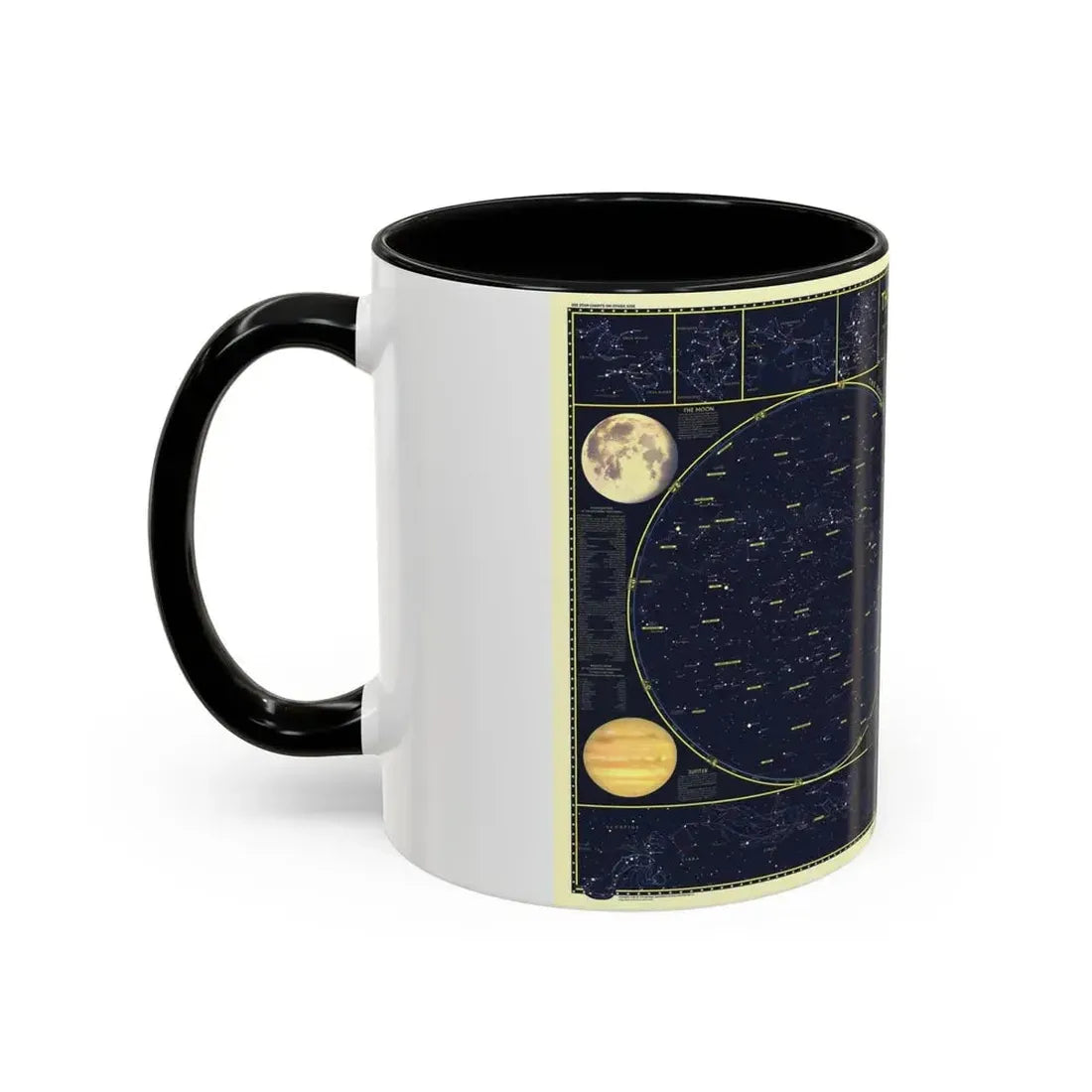 Heavens, The 1 (1957) (Map) Accent Coffee Mug - Go Mug Yourself