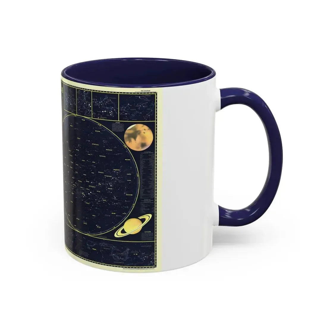 Heavens, The 1 (1957) (Map) Accent Coffee Mug - Go Mug Yourself