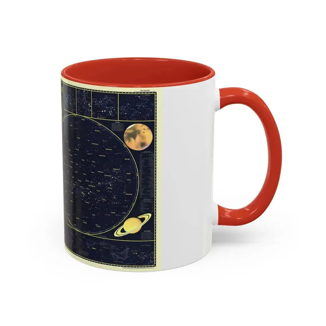 Heavens, The 1 (1957) (Map) Accent Coffee Mug - Go Mug Yourself