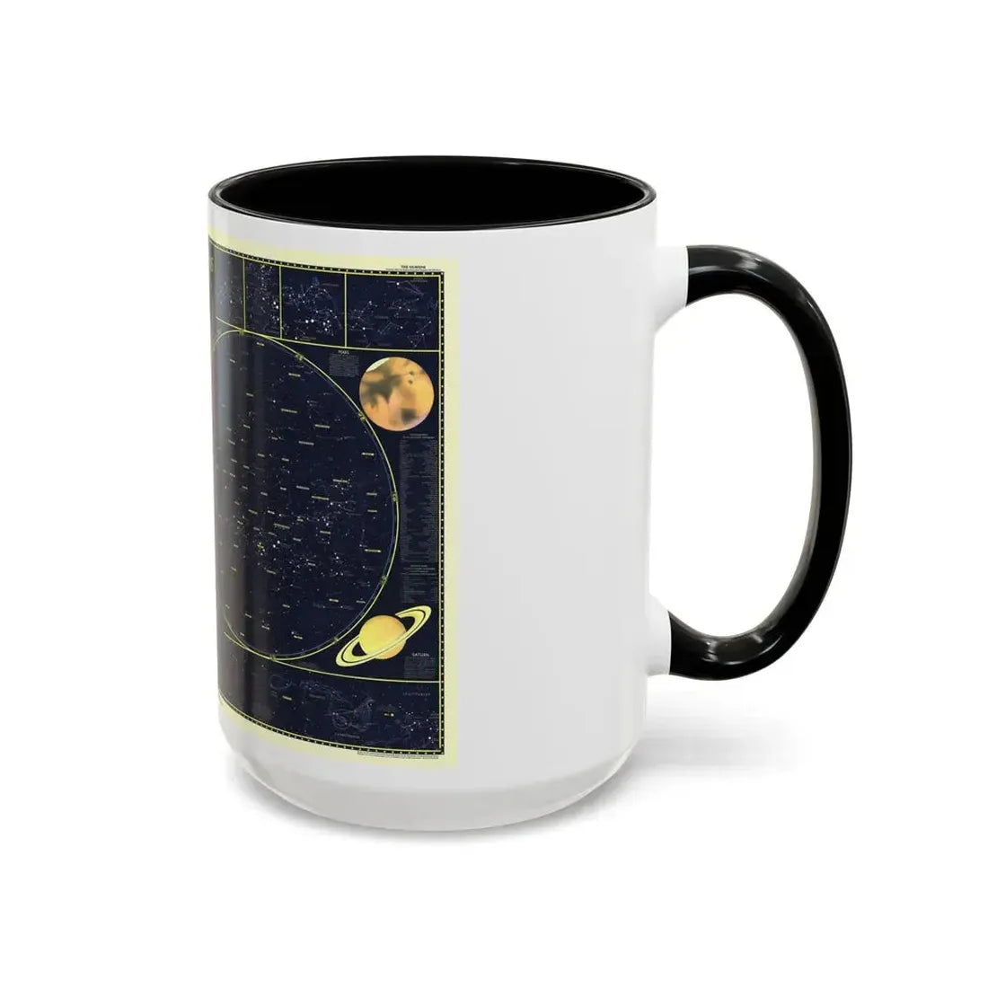 Heavens, The 1 (1957) (Map) Accent Coffee Mug - Go Mug Yourself