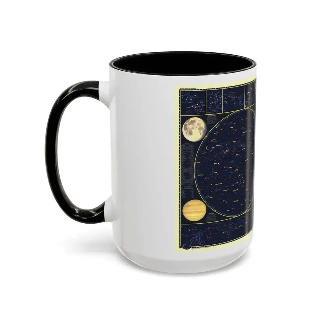 Heavens, The 1 (1957) (Map) Accent Coffee Mug - Go Mug Yourself