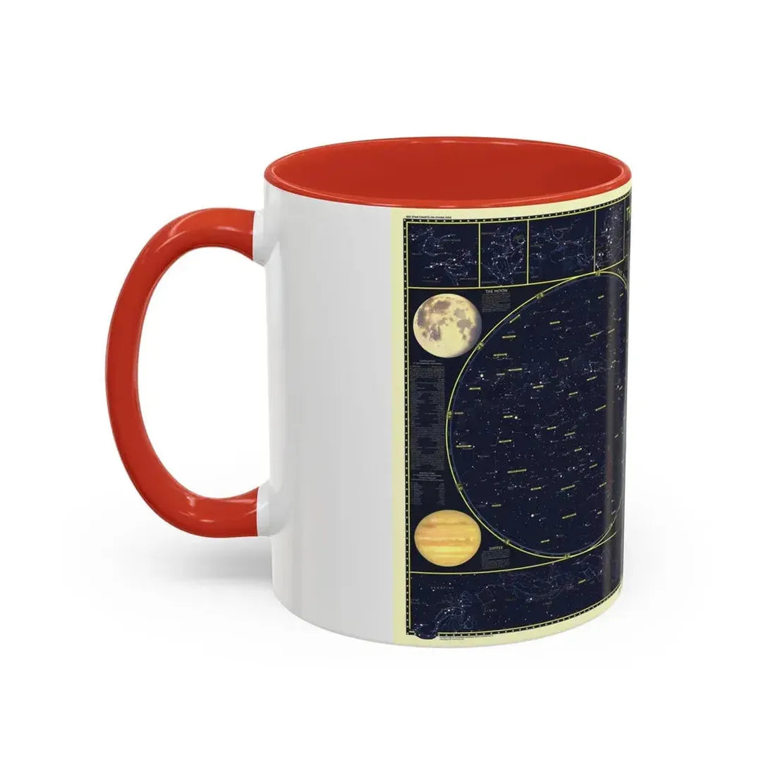 Heavens, The 1 (1957) (Map) Accent Coffee Mug - Go Mug Yourself