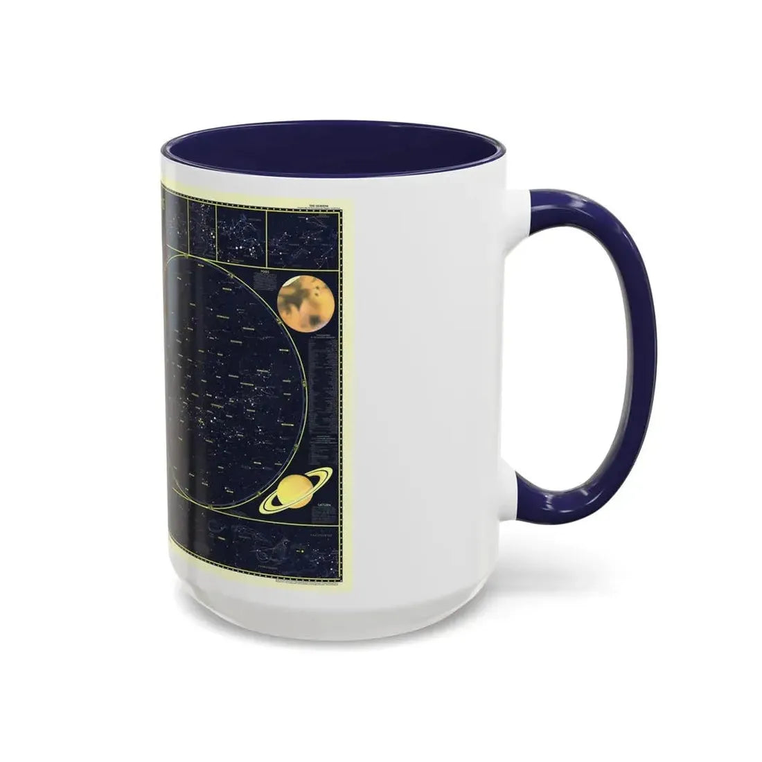 Heavens, The 1 (1957) (Map) Accent Coffee Mug - Go Mug Yourself