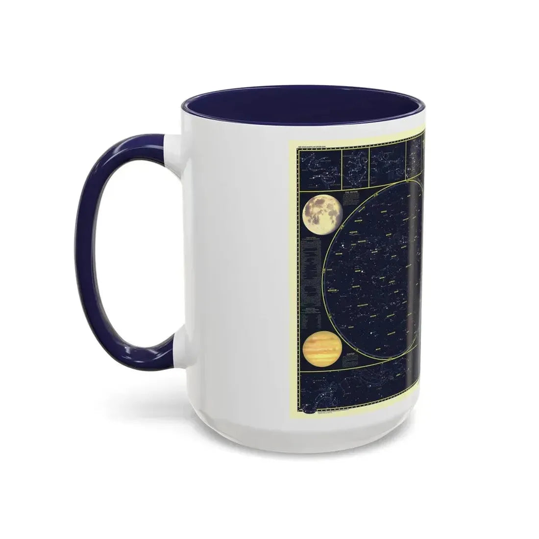 Heavens, The 1 (1957) (Map) Accent Coffee Mug - Go Mug Yourself