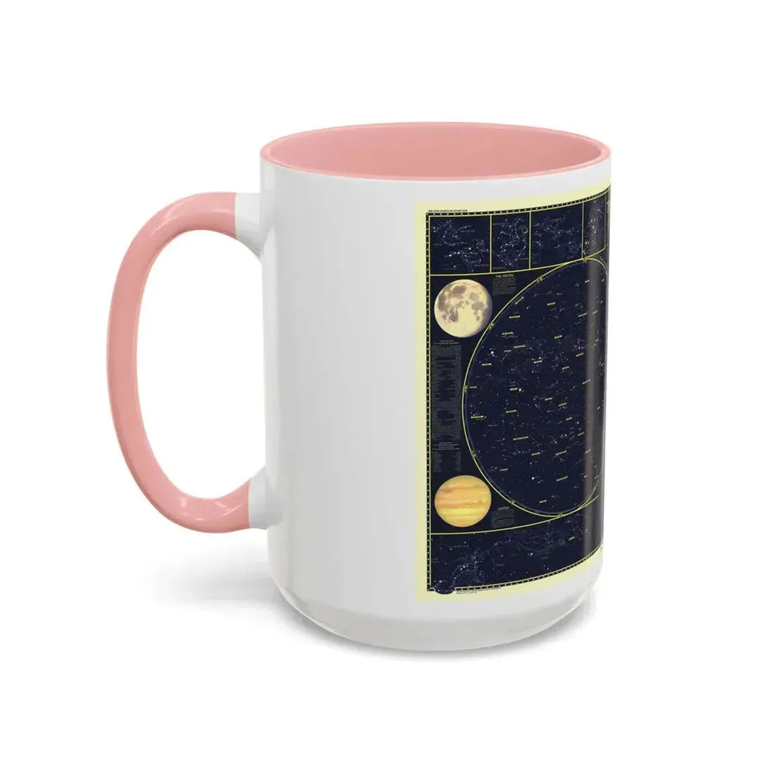 Heavens, The 1 (1957) (Map) Accent Coffee Mug - Go Mug Yourself