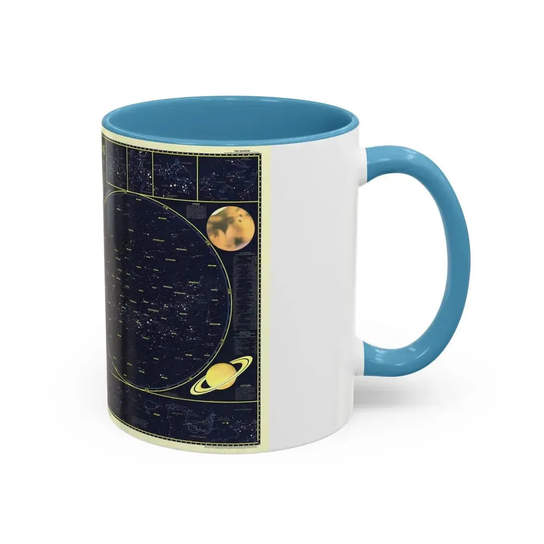 Heavens, The 1 (1957) (Map) Accent Coffee Mug - Go Mug Yourself