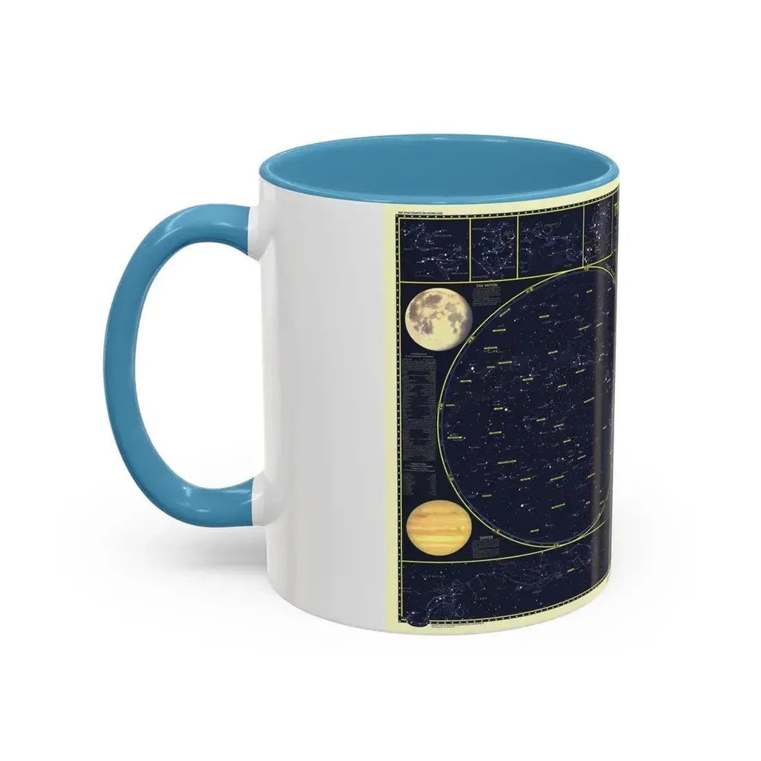 Heavens, The 1 (1957) (Map) Accent Coffee Mug - Go Mug Yourself
