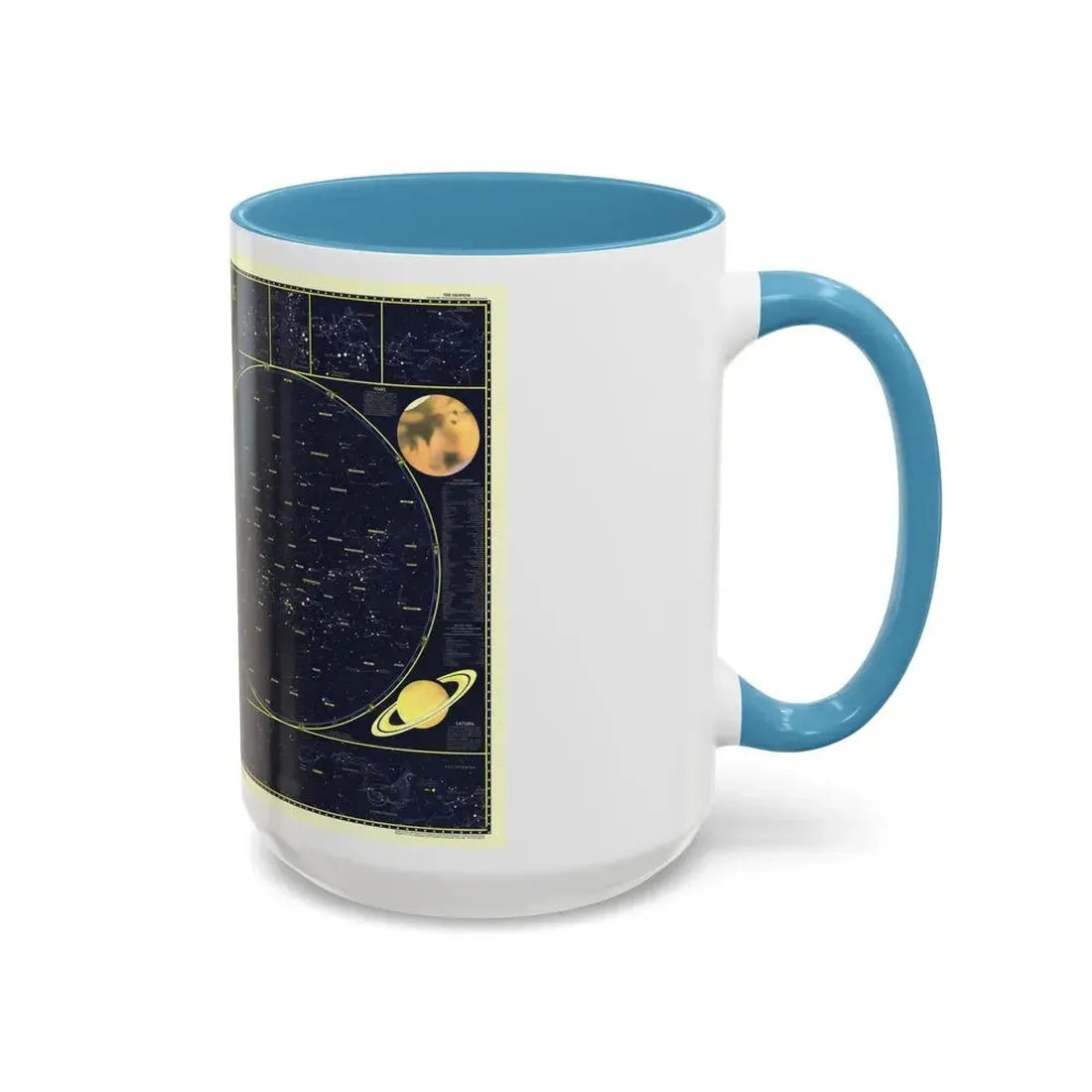 Heavens, The 1 (1957) (Map) Accent Coffee Mug - Go Mug Yourself
