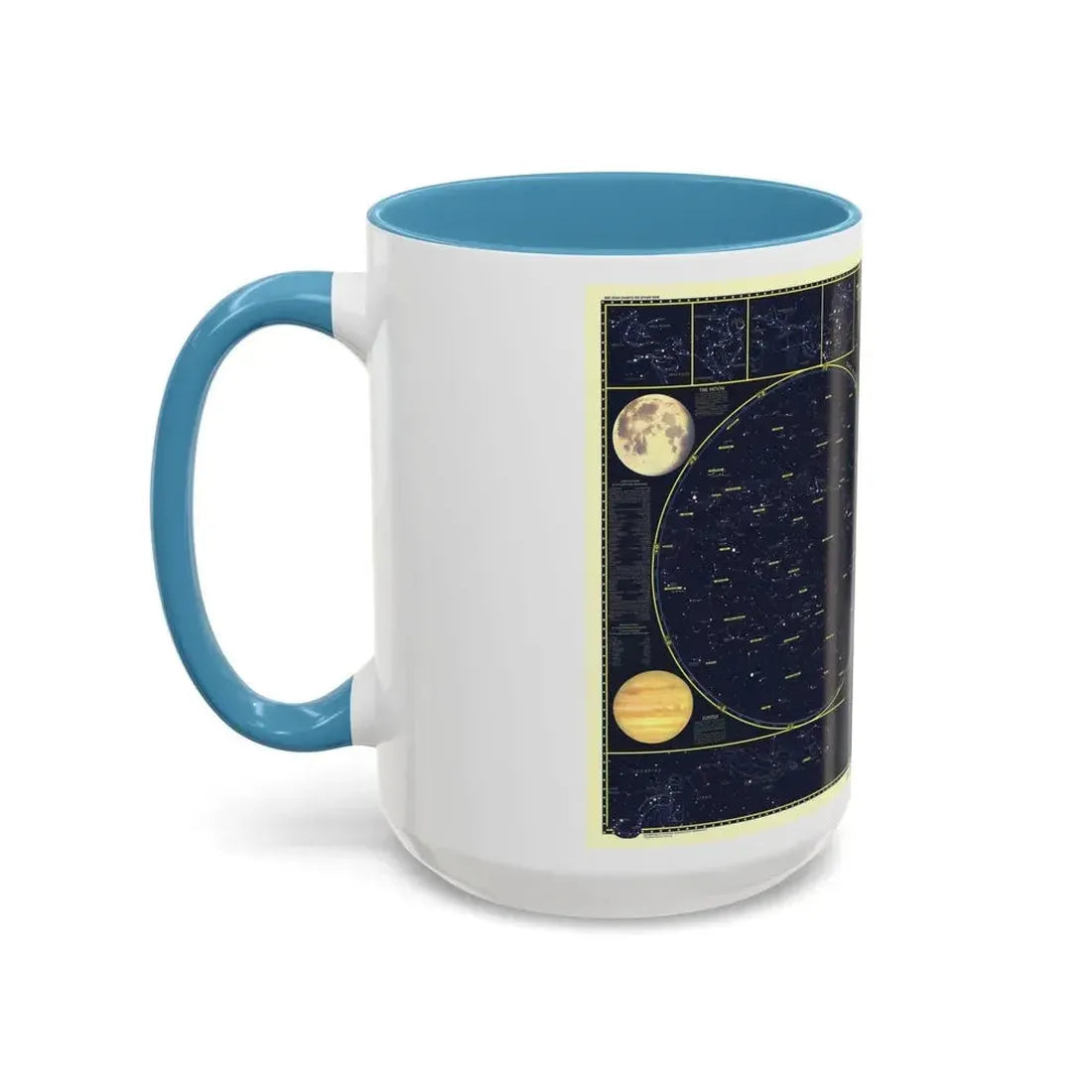Heavens, The 1 (1957) (Map) Accent Coffee Mug - Go Mug Yourself