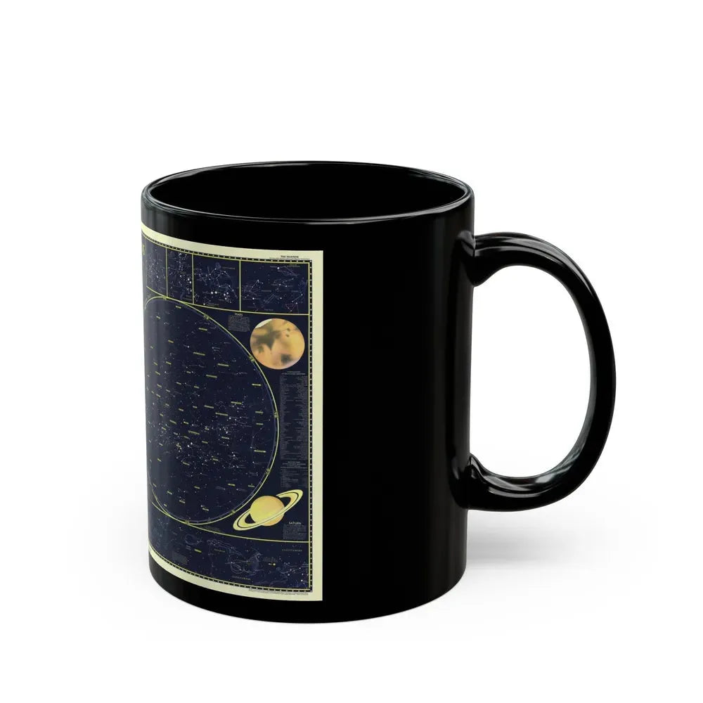 Heavens, The 1 (1957) (Map) Black Coffee Mug - Go Mug Yourself
