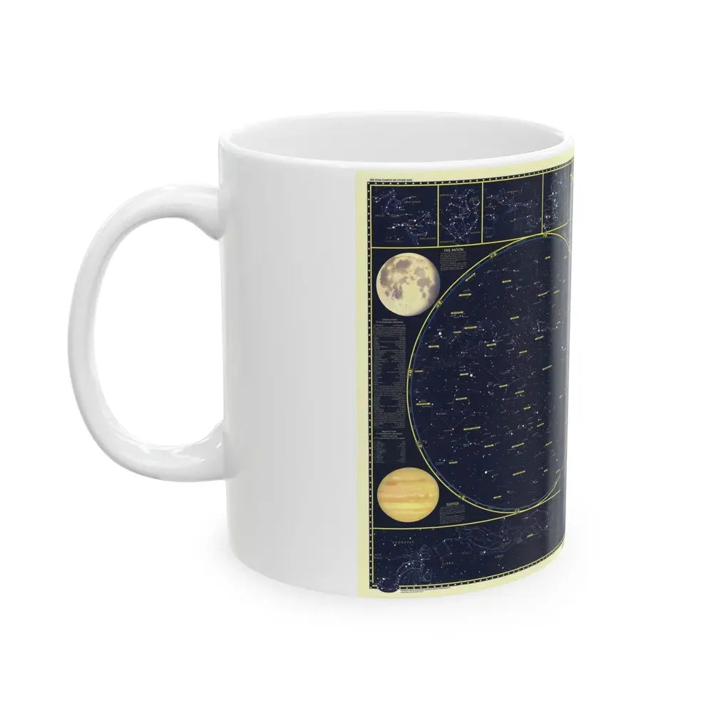 Heavens, The 1 (1957) (Map) White Coffee Mug - Go Mug Yourself