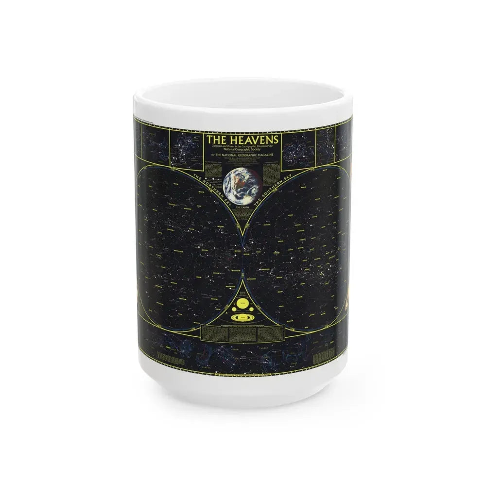 Heavens. The (1970) (Map) White Coffee Mug 15oz - Go Mug Yourself