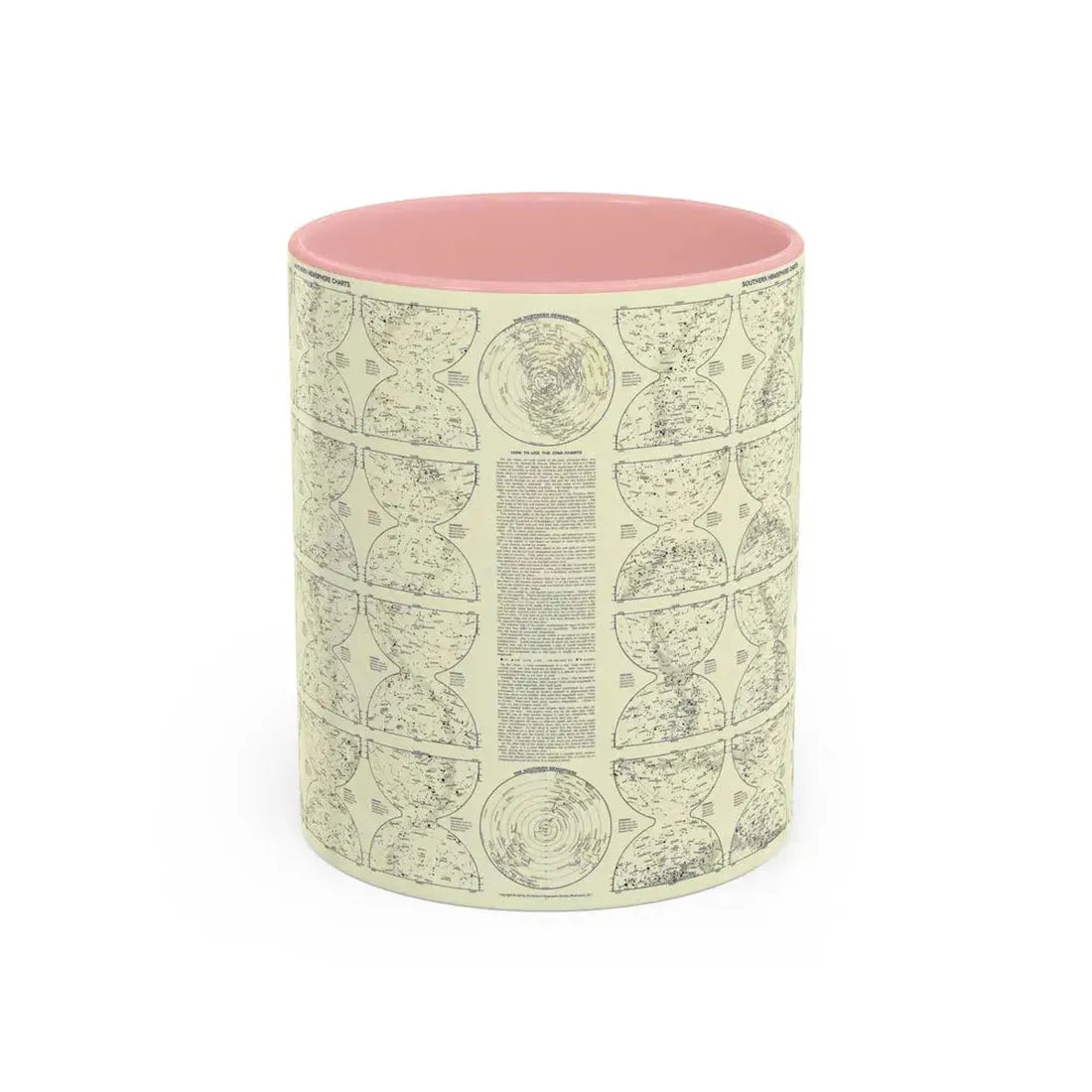 Heavens, The 2 (1957) (Map) Accent Coffee Mug 11oz Pink - Go Mug Yourself