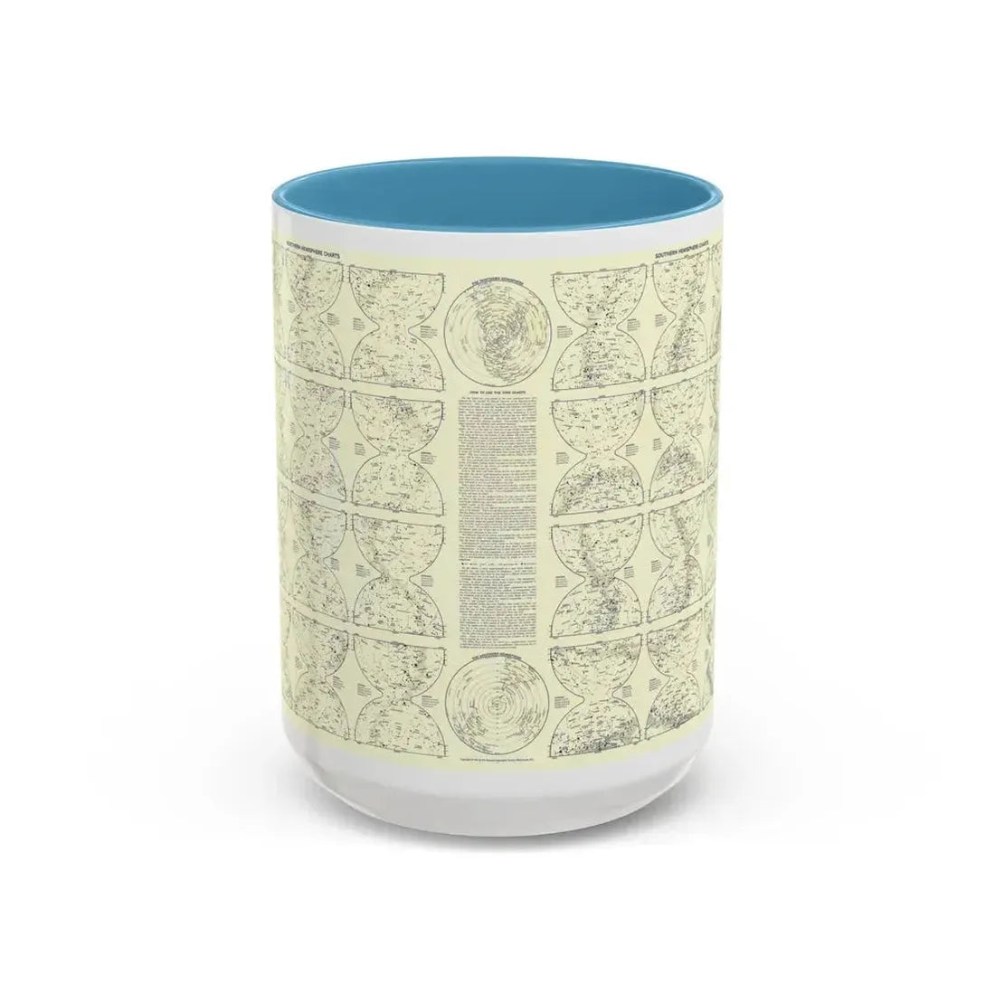 Heavens, The 2 (1957) (Map) Accent Coffee Mug 15oz Light Blue - Go Mug Yourself