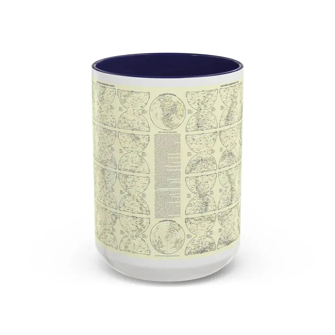 Heavens, The 2 (1957) (Map) Accent Coffee Mug 15oz Navy - Go Mug Yourself