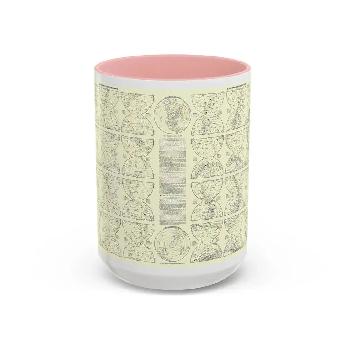 Heavens, The 2 (1957) (Map) Accent Coffee Mug 15oz Pink - Go Mug Yourself