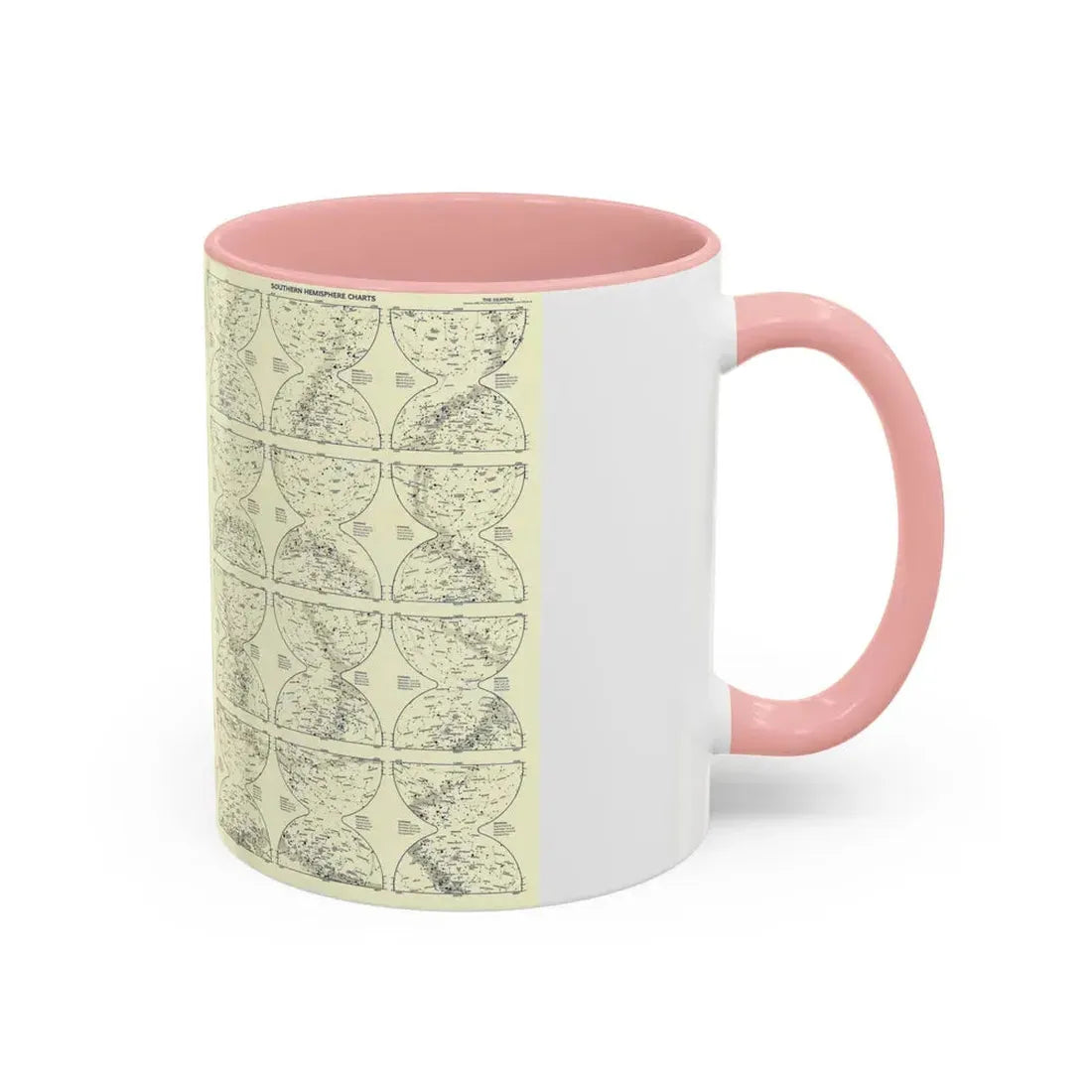 Heavens, The 2 (1957) (Map) Accent Coffee Mug - Go Mug Yourself