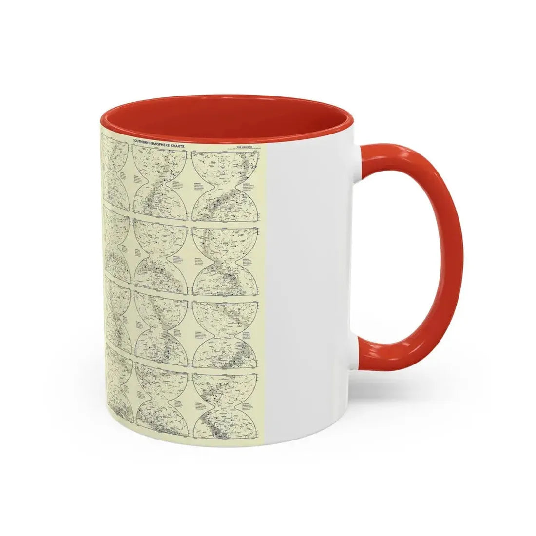 Heavens, The 2 (1957) (Map) Accent Coffee Mug - Go Mug Yourself
