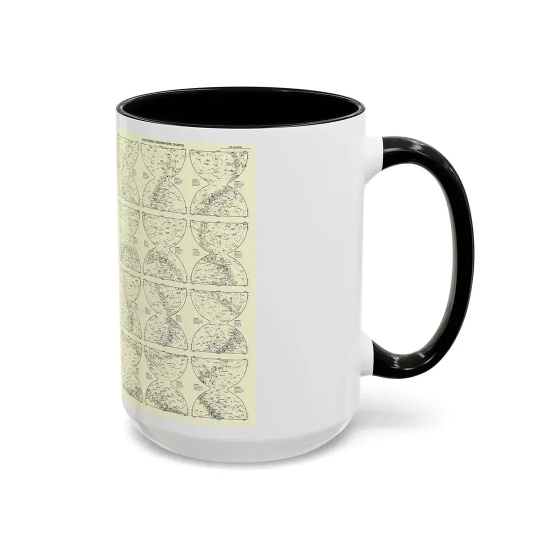 Heavens, The 2 (1957) (Map) Accent Coffee Mug - Go Mug Yourself