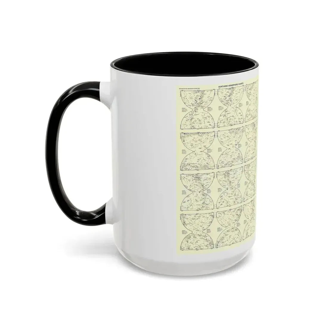 Heavens, The 2 (1957) (Map) Accent Coffee Mug - Go Mug Yourself