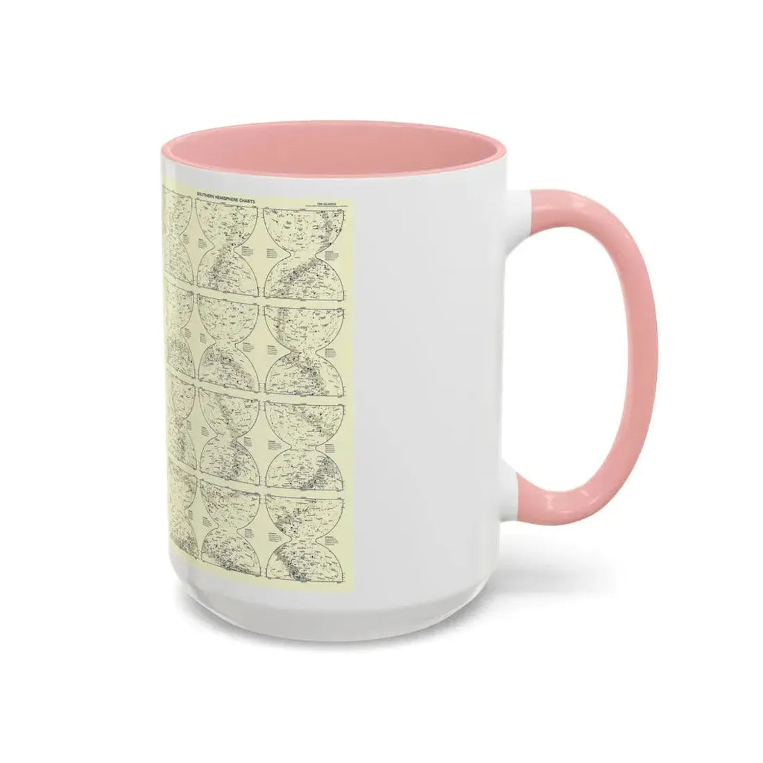 Heavens, The 2 (1957) (Map) Accent Coffee Mug - Go Mug Yourself