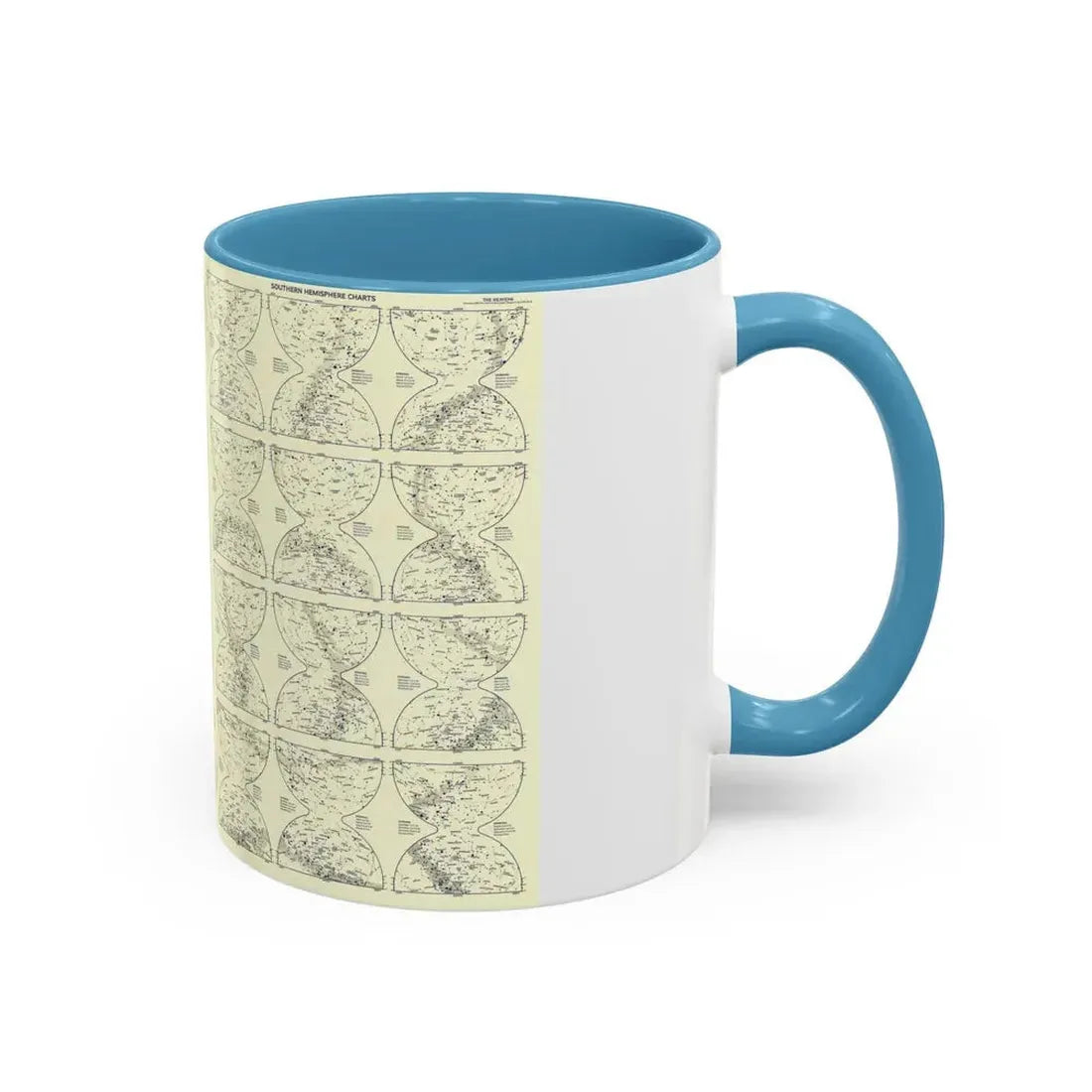 Heavens, The 2 (1957) (Map) Accent Coffee Mug - Go Mug Yourself