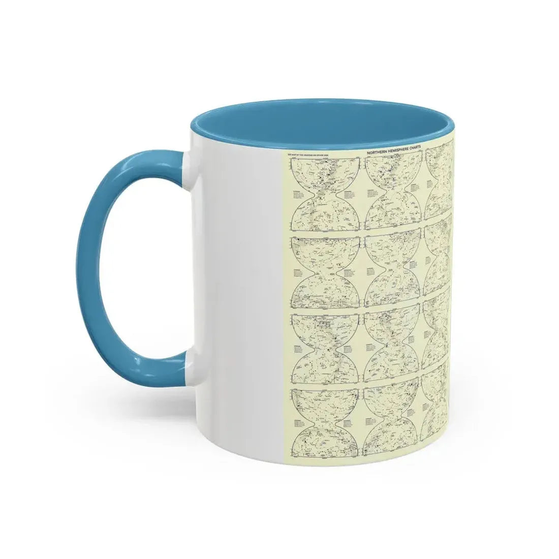 Heavens, The 2 (1957) (Map) Accent Coffee Mug - Go Mug Yourself