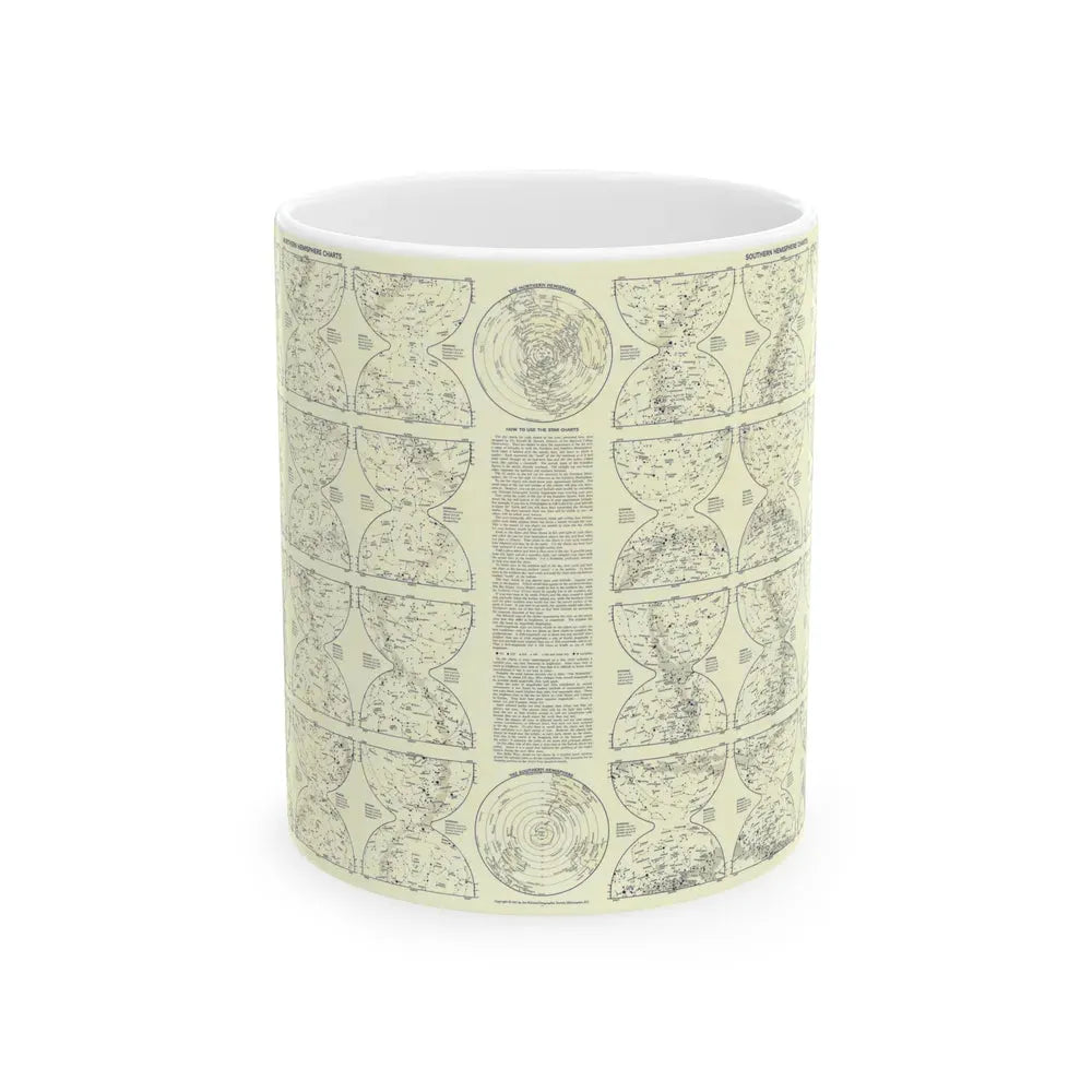 Heavens, The 2 (1957) (Map) White Coffee Mug 11oz - Go Mug Yourself