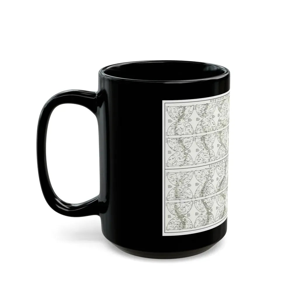 Heavens, The - Monthly Star Charts (1970) (Map) Black Coffee Mug - Go Mug Yourself