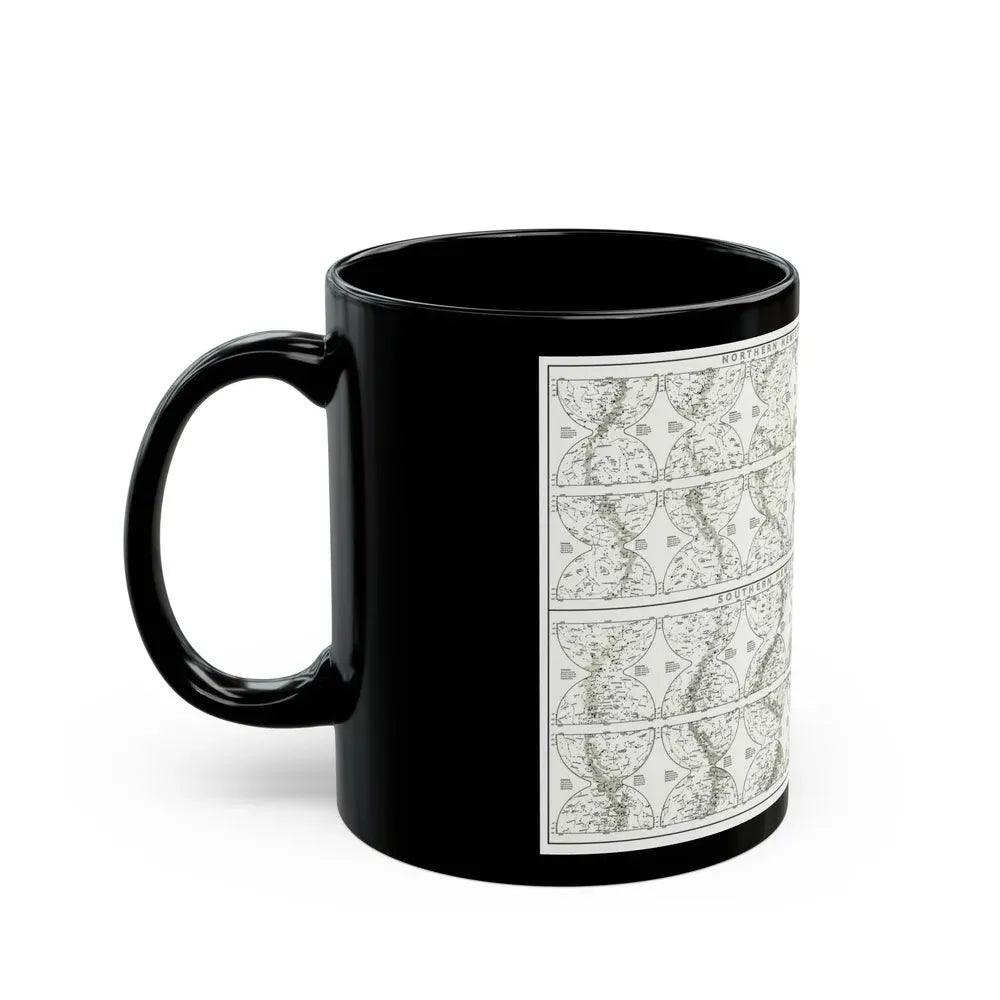 Heavens, The - Monthly Star Charts (1970) (Map) Black Coffee Mug - Go Mug Yourself