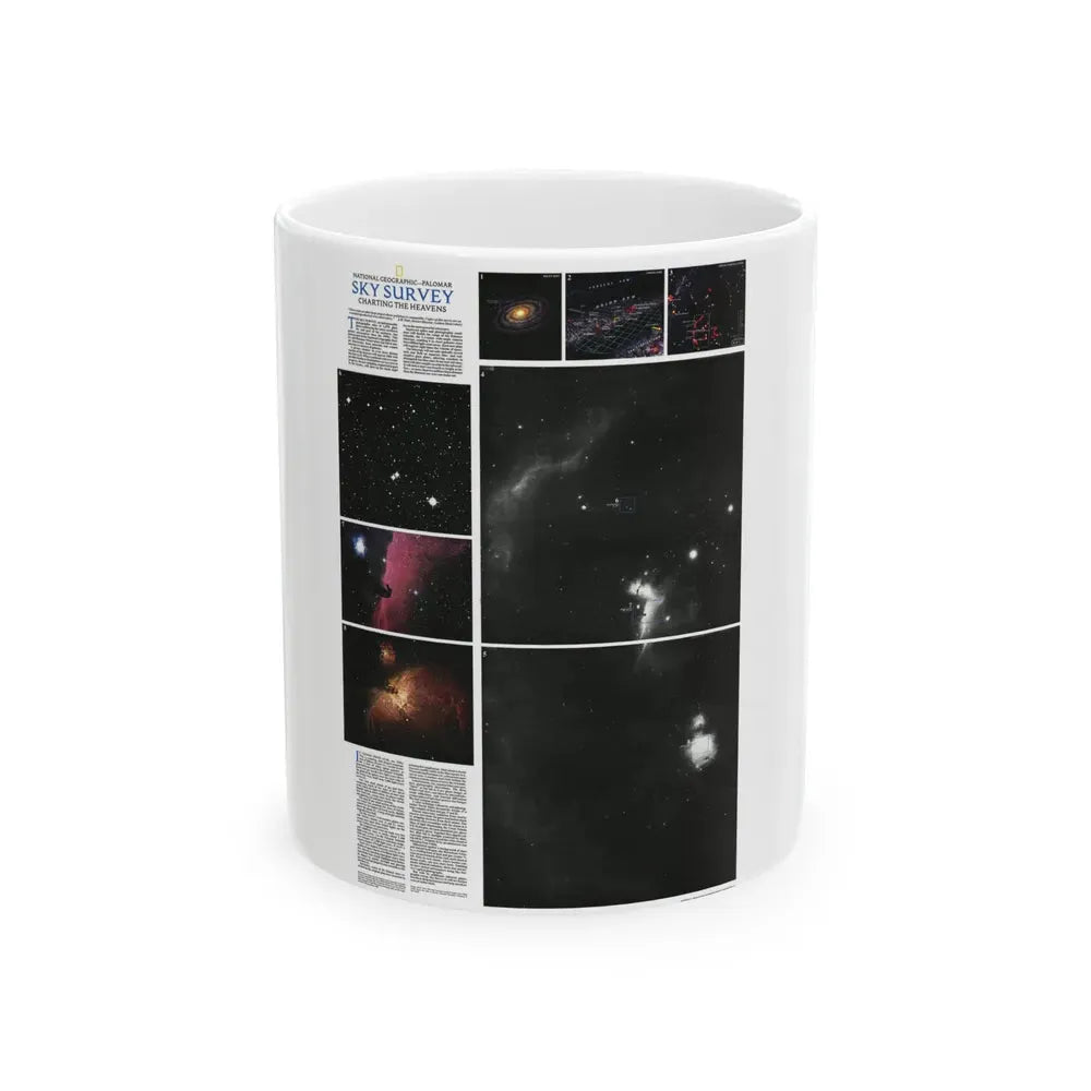 Heavens, The - Palomar Sky Survey (1983) (Map) White Coffee Mug 11oz - Go Mug Yourself