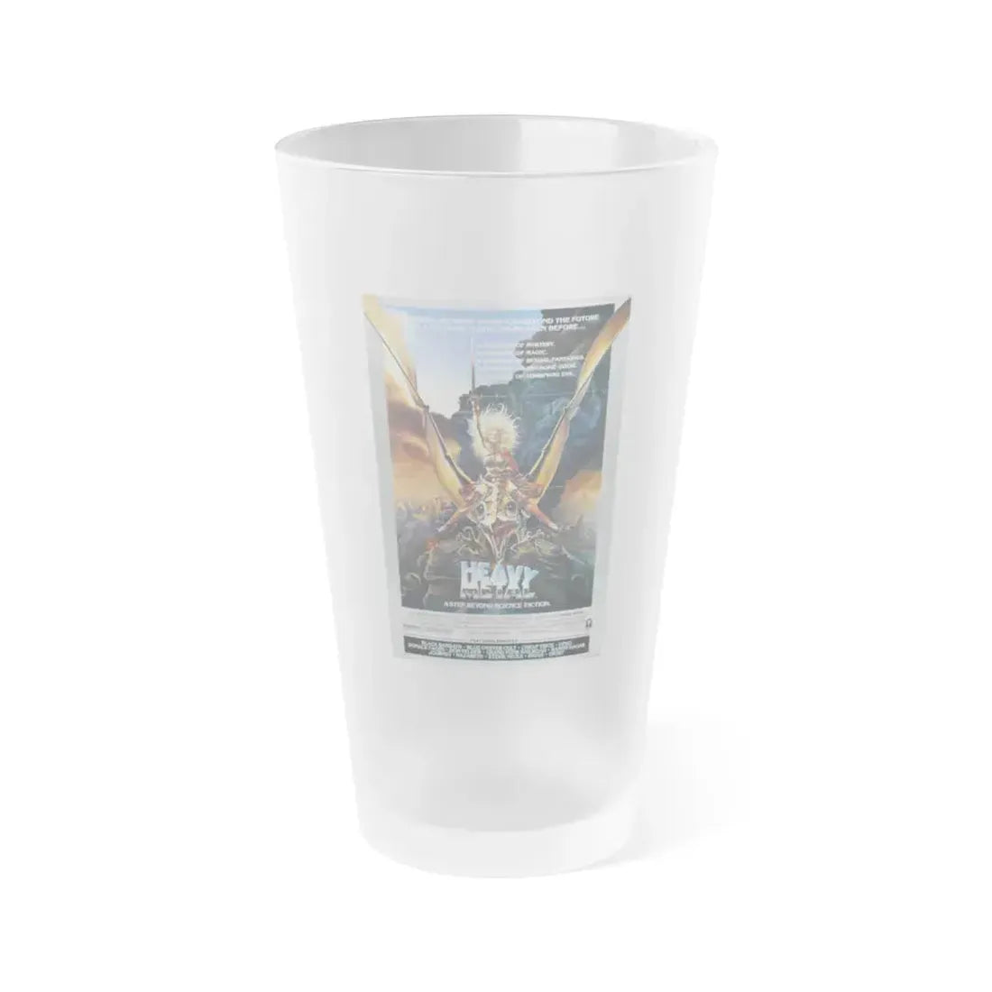 HEAVY METAL 1981 Movie Poster - Frosted Pint Glass 16oz 16oz Frosted - Go Mug Yourself