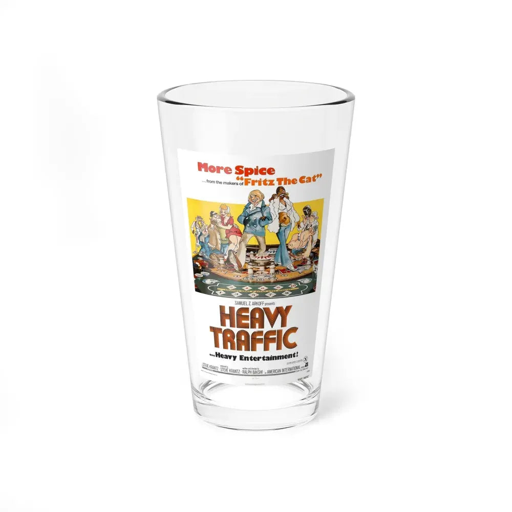 HEAVY TRAFFIC 1973 Movie Poster - Pint Glass 16oz 16oz - Go Mug Yourself