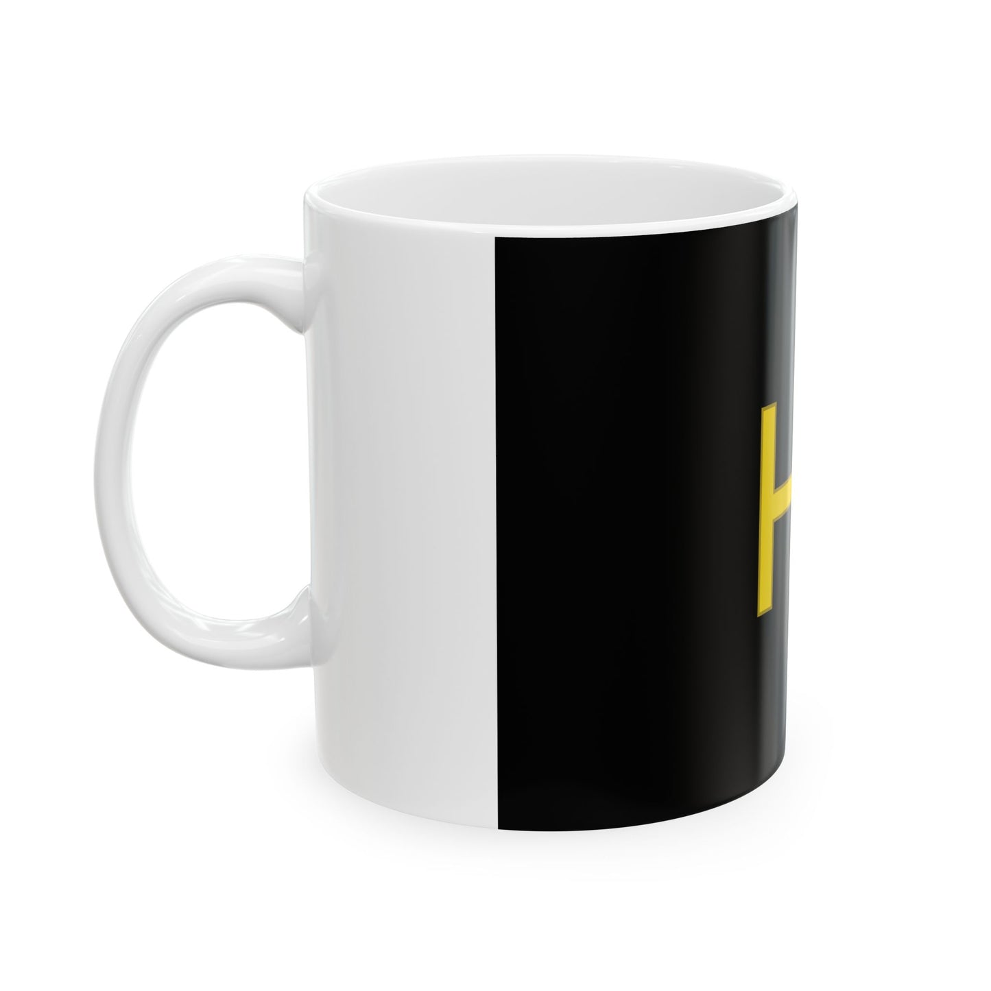 Hechtel-Eksel vlag (Belgium) White Coffee Mug-Go Mug Yourself