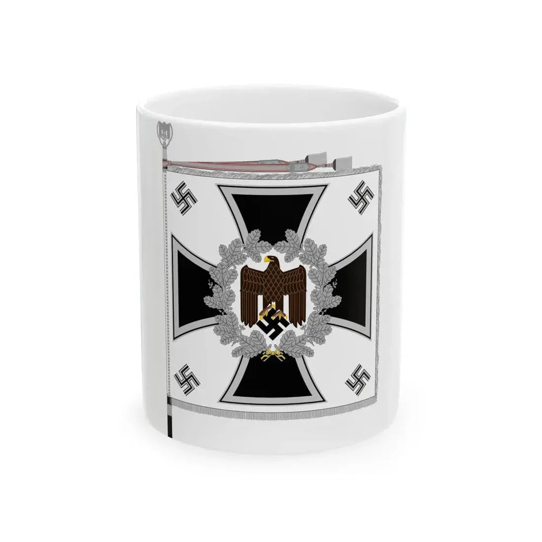 Heeresfahne Infanterie (Germany) White Coffee Mug 11oz - Go Mug Yourself