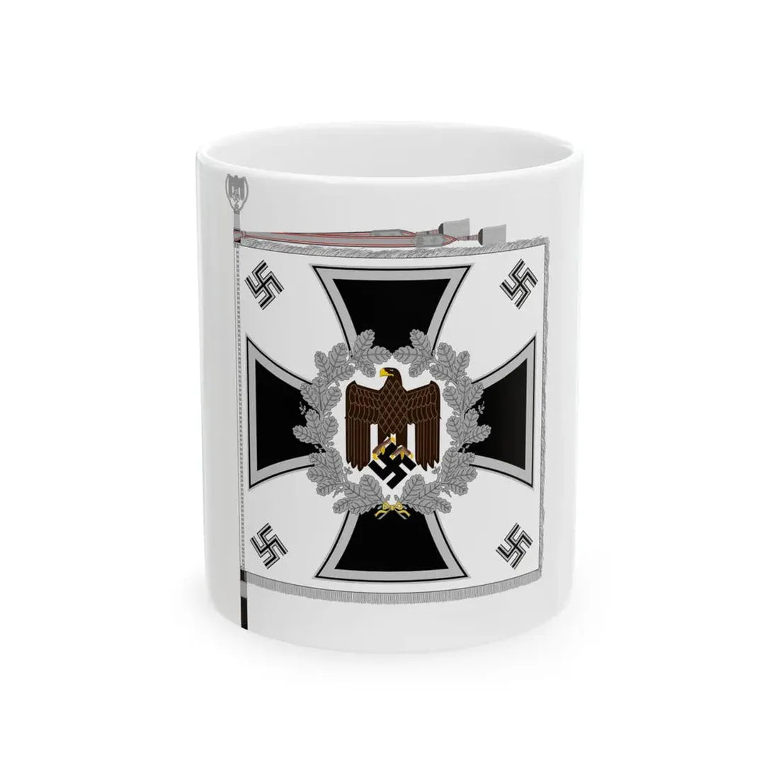 Heeresfahne Infanterie (Germany) White Coffee Mug 11oz - Go Mug Yourself