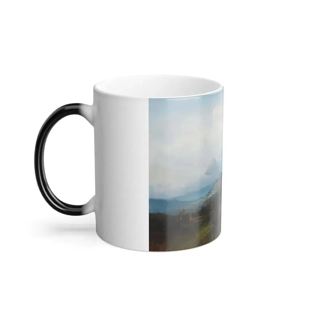 Heinrich Hiller (active Berlin 1866-1894) View of the Pilgrimage Church of Maria Plain near Salzburg - O-0 - Color Changing Mug 11oz - Go Mug Yourself