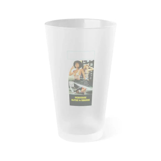 HELL BEHIND BARS (ITALIAN) 1984 Movie Poster - Frosted Pint Glass 16oz 16oz Frosted - Go Mug Yourself