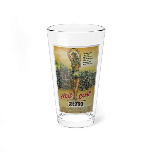HELL CAMP 1986 Movie Poster - Pint Glass 16oz 16oz - Go Mug Yourself