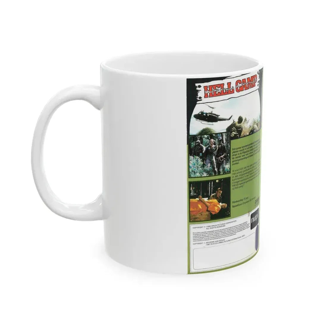 HELL CAMP (VHS COVER) - White Coffee Mug - Go Mug Yourself