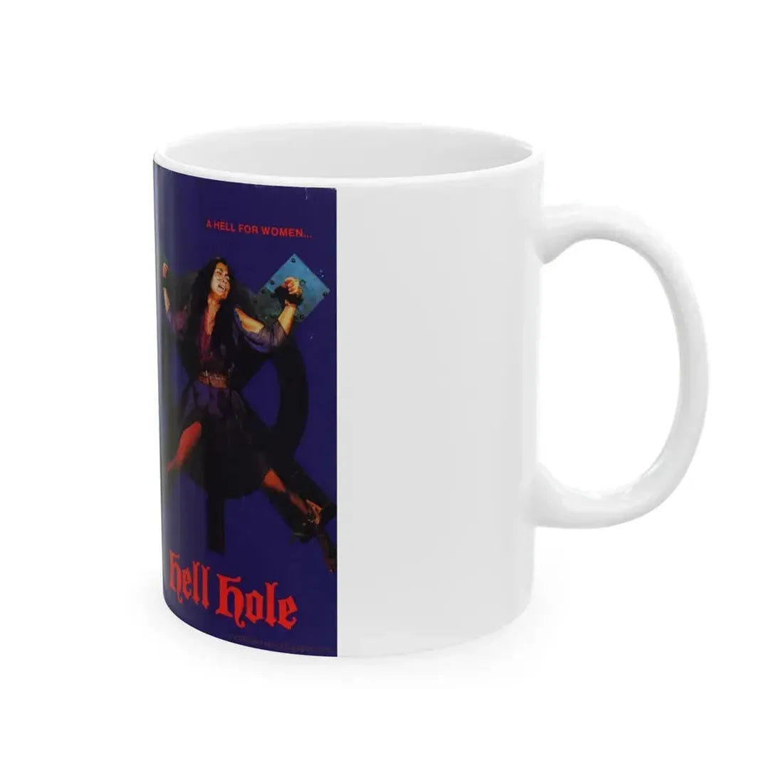 HELL HOLE (VHS COVER) - White Coffee Mug - Go Mug Yourself