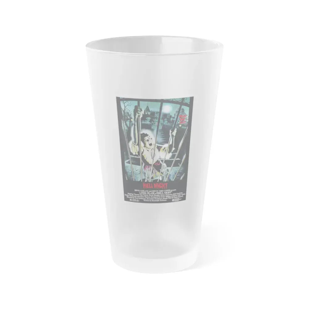 HELL NIGHT 1981 Movie Poster - Frosted Pint Glass 16oz Default Title - Go Mug Yourself