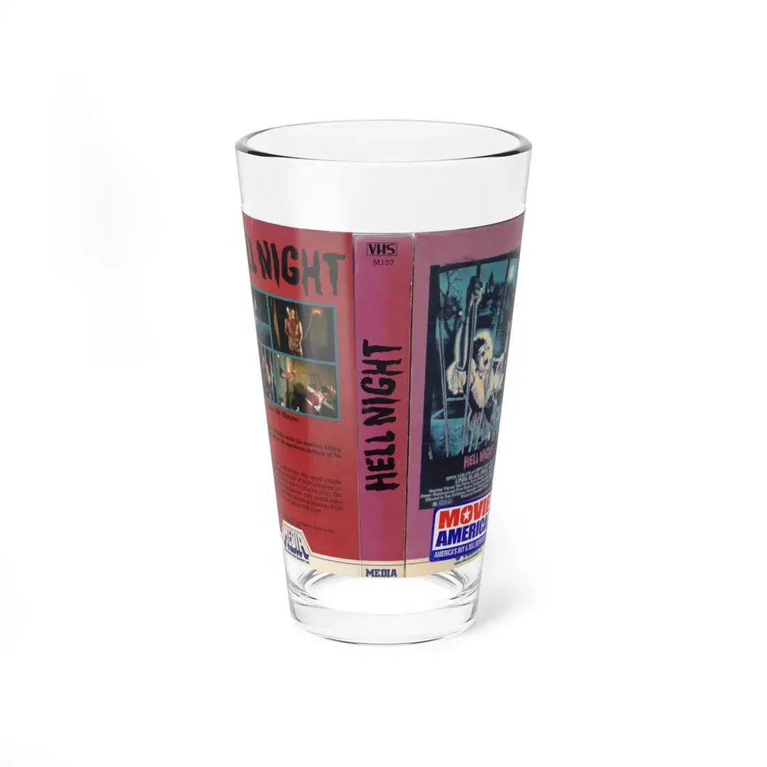 HELL NIGHT (VHS COVER) Pint Glass 16oz 16oz - Go Mug Yourself