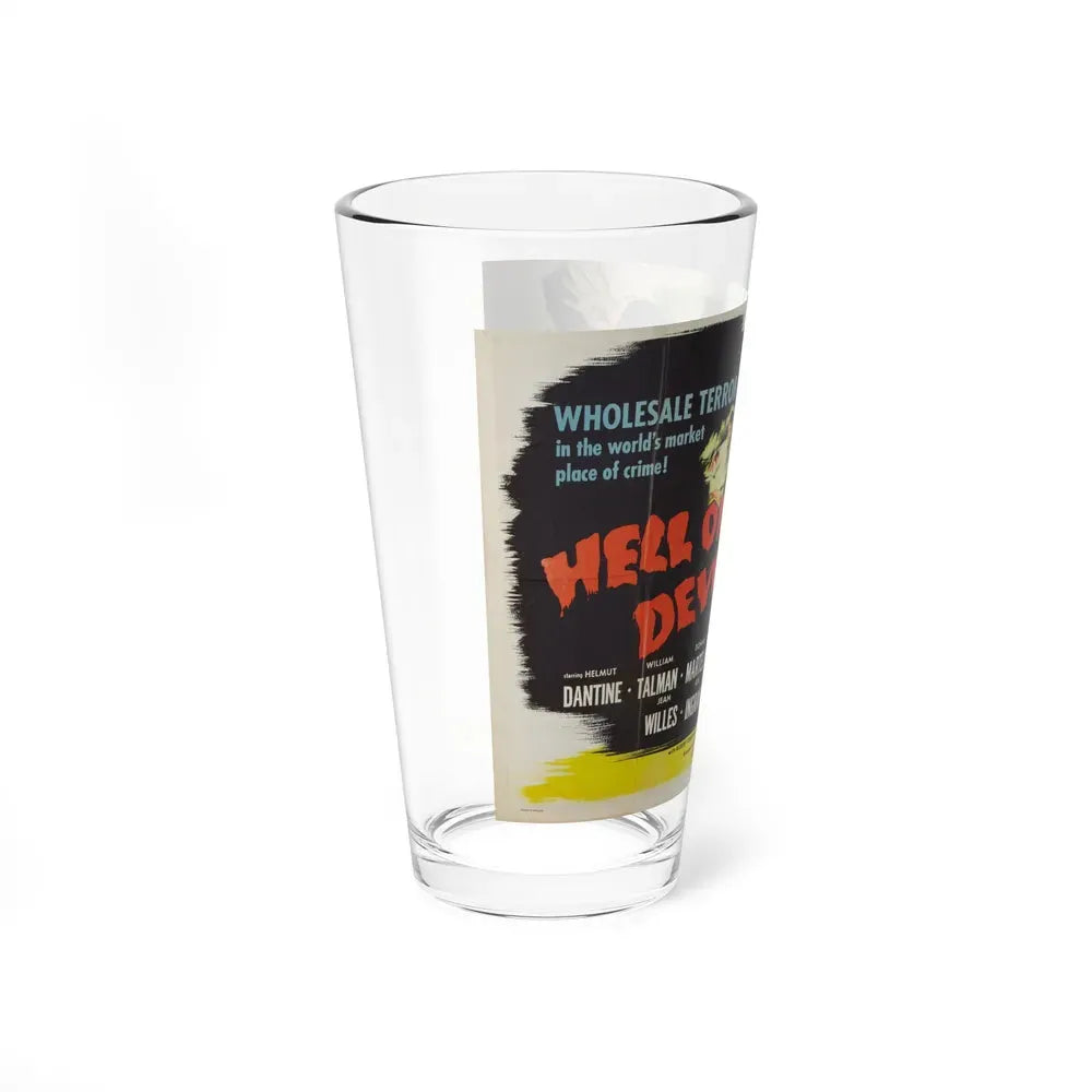 HELL ON DEVIL'S ISLAND 1957 Movie Poster - Pint Glass 16oz - Go Mug Yourself