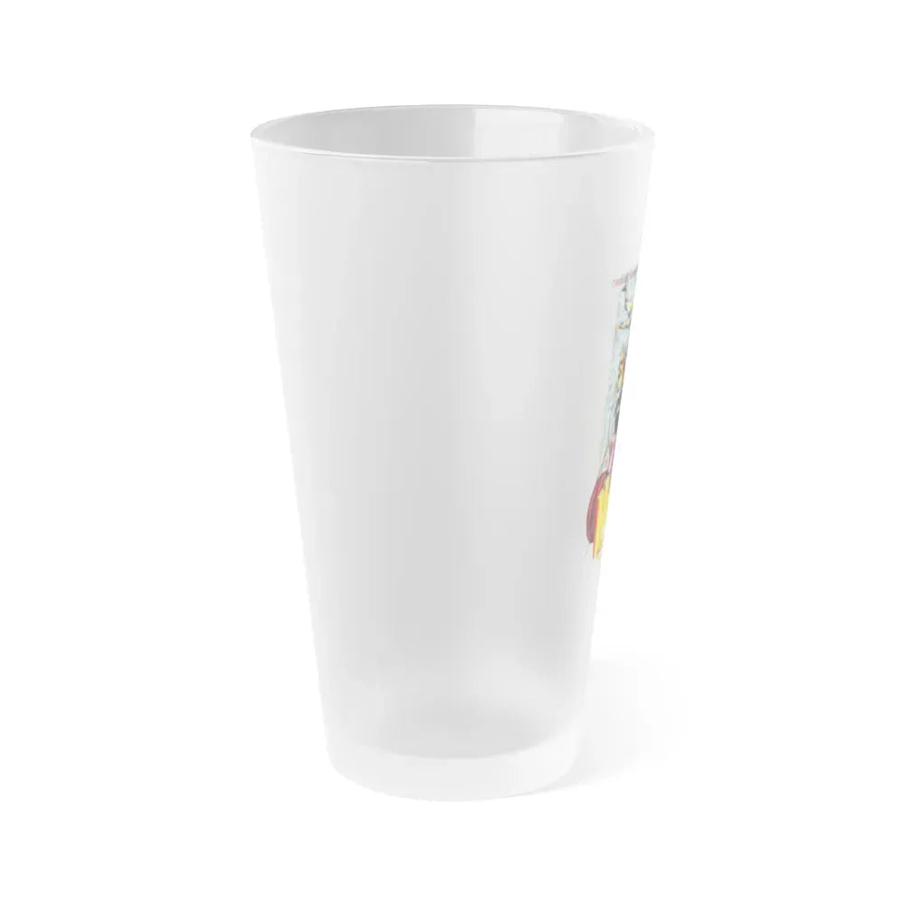 HELL RAIDERS OF THE DEEP 1953 Movie Poster - Frosted Pint Glass 16oz - Go Mug Yourself